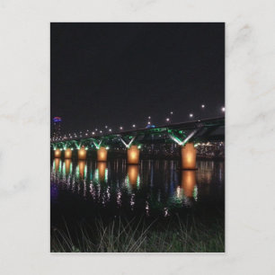Bridge over the Han River at Night Postcard
