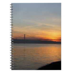 Bridge over the River Tagus at Sunset Notebook
