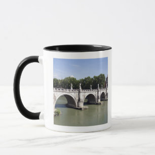 Bridge over the river Tiber, Rome (Italy). It's Mug