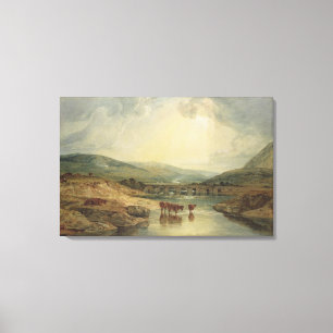 Bridge over the Usk Canvas Print
