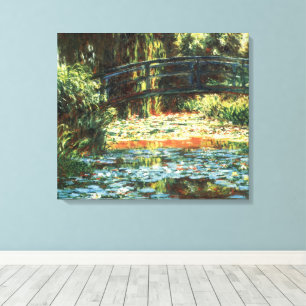Bridge Over the Waterlily Pond by Claude Monet Canvas Print
