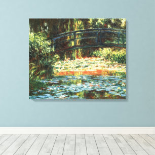 Bridge Over the Waterlily Pond by Claude Monet Canvas Print