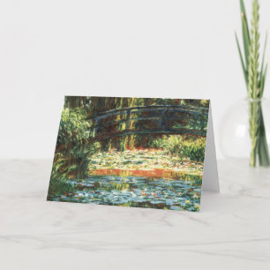Bridge Over the Waterlily Pond by Claude Monet Card