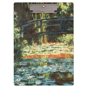 Bridge Over the Waterlily Pond by Claude Monet Clipboard