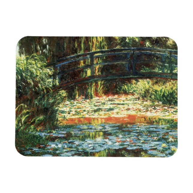 Bridge Over the Waterlily Pond by Claude Monet Magnet (Horizontal)