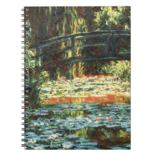 Bridge Over the Waterlily Pond by Claude Monet Notebook