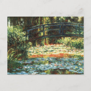 Bridge Over the Waterlily Pond by Claude Monet Postcard
