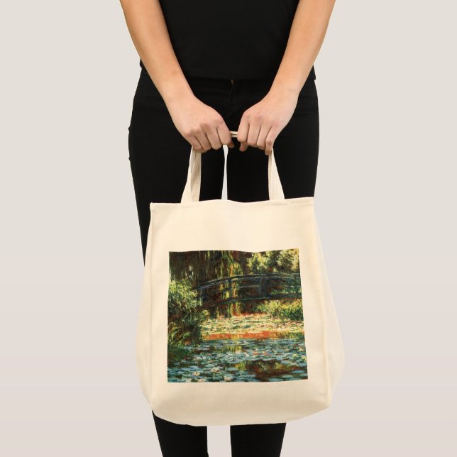 Bridge Over the Waterlily Pond by Claude Monet Tote Bag (Front (Product))
