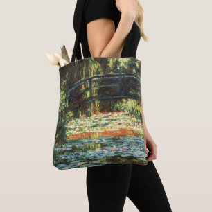 Bridge Over the Waterlily Pond by Claude Monet Tote Bag