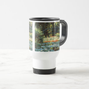 Bridge Over the Waterlily Pond by Claude Monet Travel Mug