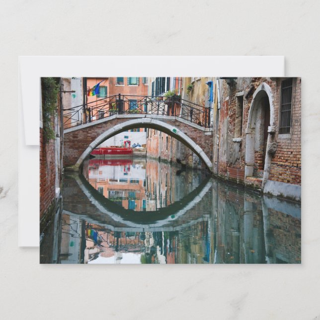 Bridge over Venice Canal Thank You Card (Front)