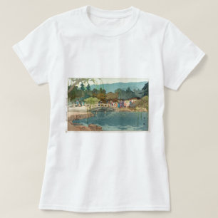 Bridge Over Water Vintage Japanese Art Ukiyo-E T-Shirt