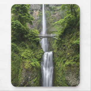 Bridge over Waterfall Stunning Scenic View Mouse Mat