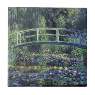 Bridge Over Waterlily Pond by Claude Monet Tile