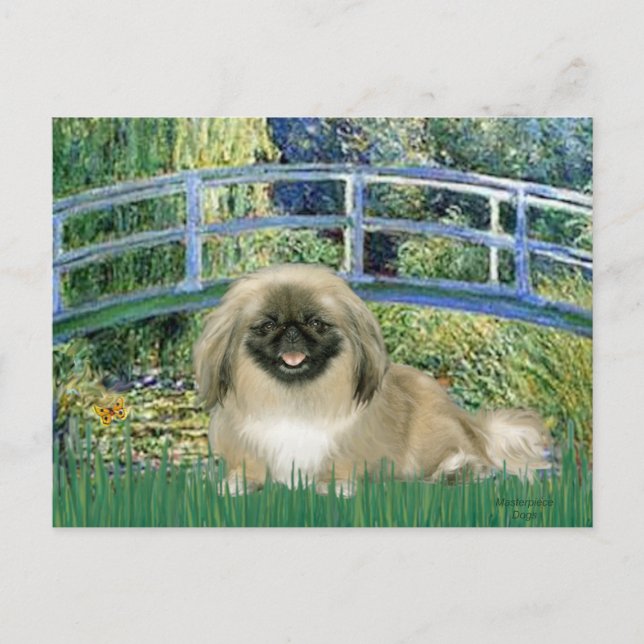 Bridge - Pekingese 1b Postcard (Front)