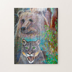 Bridge Pier Art Oregon. Jigsaw Puzzle