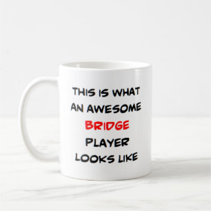 bridge player, awesome coffee mug
