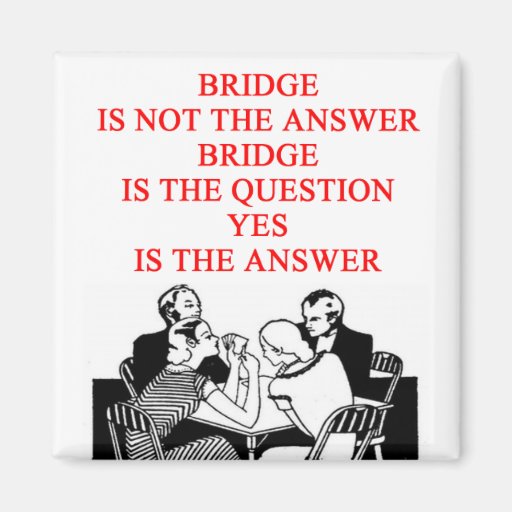 Image of bridge player design Magnet