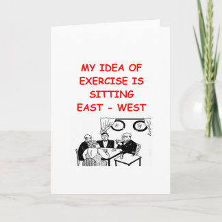 BRIDGE player joke Card
