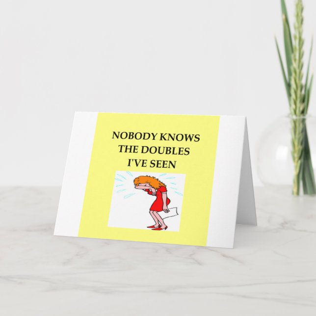 bridge player joke card (Front)