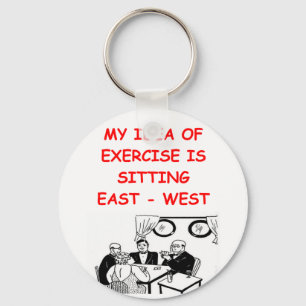 BRIDGE player joke Key Ring