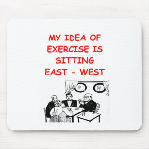 BRIDGE player joke Mouse Mat