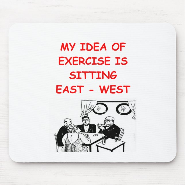 BRIDGE player joke Mouse Mat (Front)