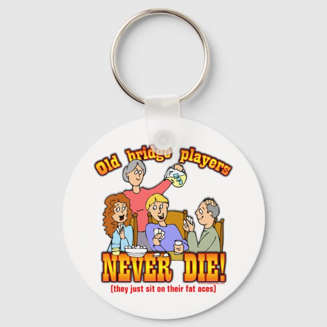 Bridge Players Key Ring (Front)