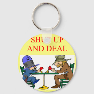 bridge poker card player game design key ring