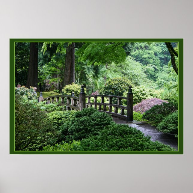 Bridge - Portland Japanese Garden Poster (Front)
