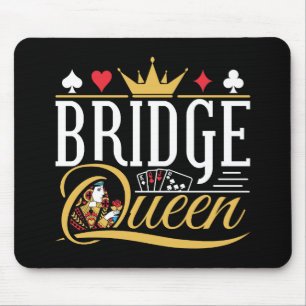 Bridge Queen Card Game Women Mouse Mat