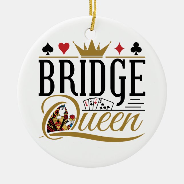 Bridge Queen Ceramic Tree Decoration (Front)
