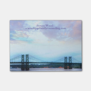 Bridge Scene Business Post-it Note