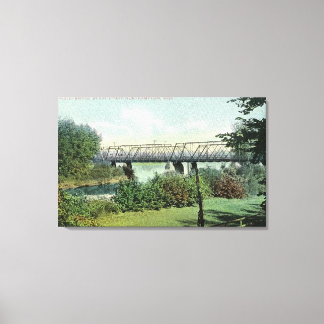Bridge Street View of Hadley Bridge Canvas Print (Front)