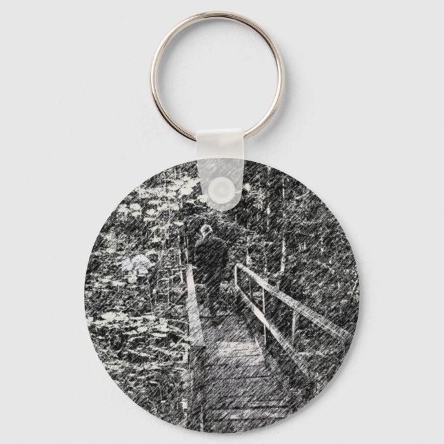 Bridge Through The Forest Keychain (Front)