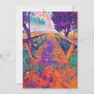 Bridge to peace  thank you card