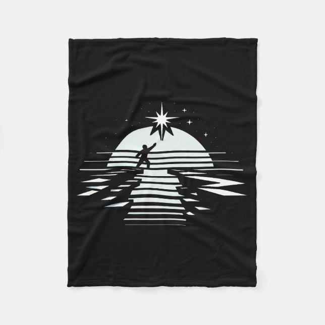 Bridge to the Stars: Symbol of Hope Fleece Blanket (Front)