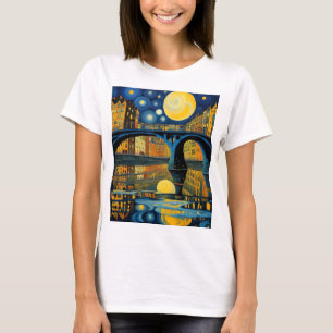 Bridge under moonlight 7 T-Shirt