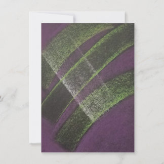 Bridge Unique Purple Yellow Colourful Abstract Art Thank You Card