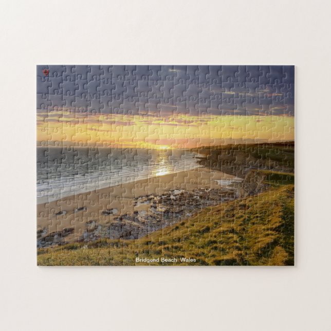 Bridgend Beach  Wales Jigsaw Puzzle (Horizontal)