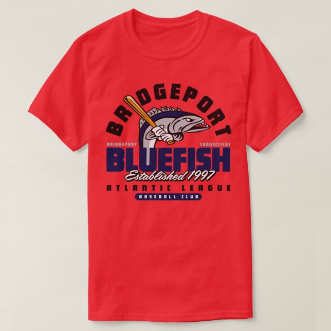 Bridgeport Bluefish T-Shirt (Design Front)