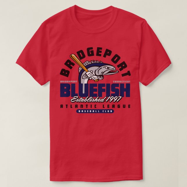 Bridgeport Bluefish T-Shirt (Design Front)