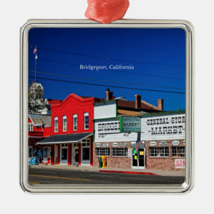 Bridgeport California labelled photograph Metal Tree Decoration