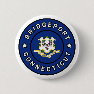 Bridgeport Connecticut 6 Cm Round Badge