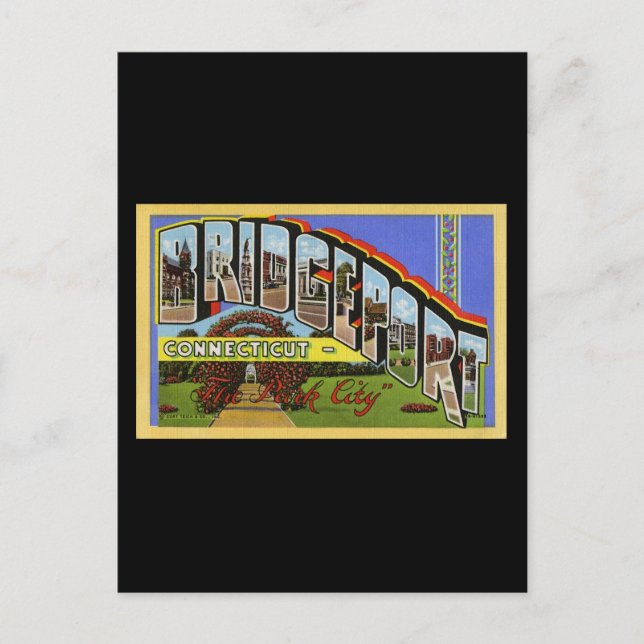 Bridgeport Connecticut Postcard (Front)