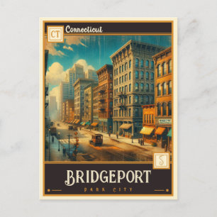 Bridgeport, Connecticut Vintage Postcard