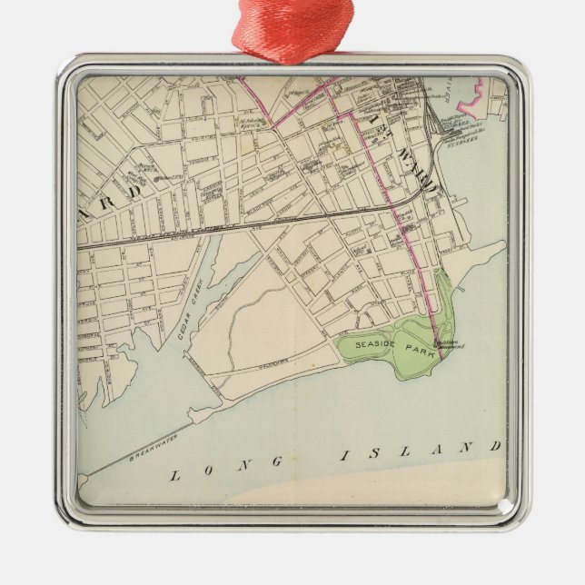 Bridgeport, south metal tree decoration (Front)