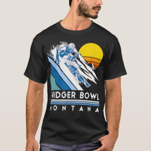 Bridger Bowl Montana Retro Ski  T-Shirt