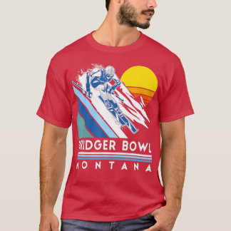 Bridger Bowl Montana Retro Ski  T-Shirt