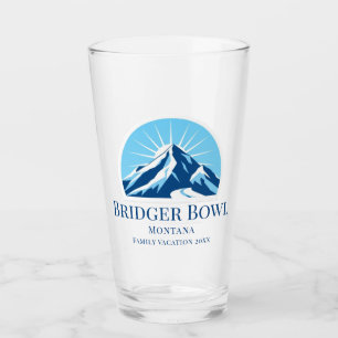 Bridger Bowl Montana ski resort area beer  Glass